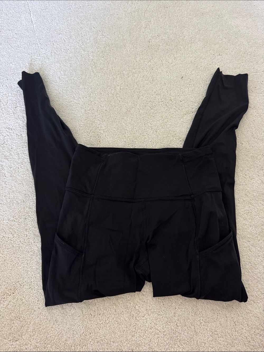lululemon athletica Black High-Rise Side-Pocket Leggings